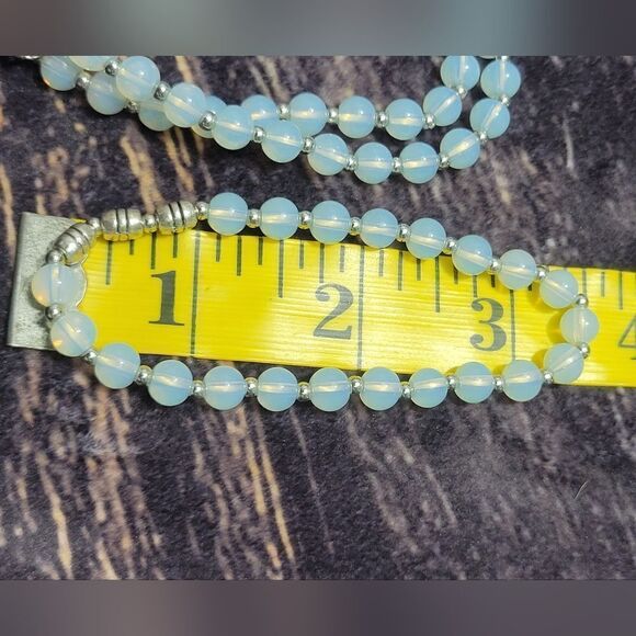 Set of 3 Opalite Beaded Stretch Bracelets - Picture 13 of 13